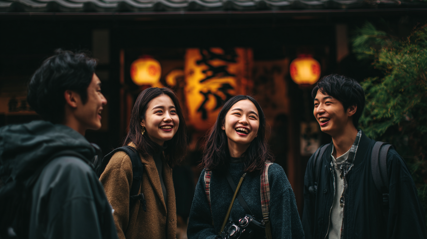 京都旭文塾短期留学の学生たち